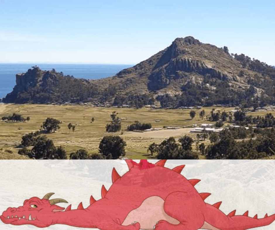 reflejo de dragón dormido- como llegar al dragon dormido de santiago de okola