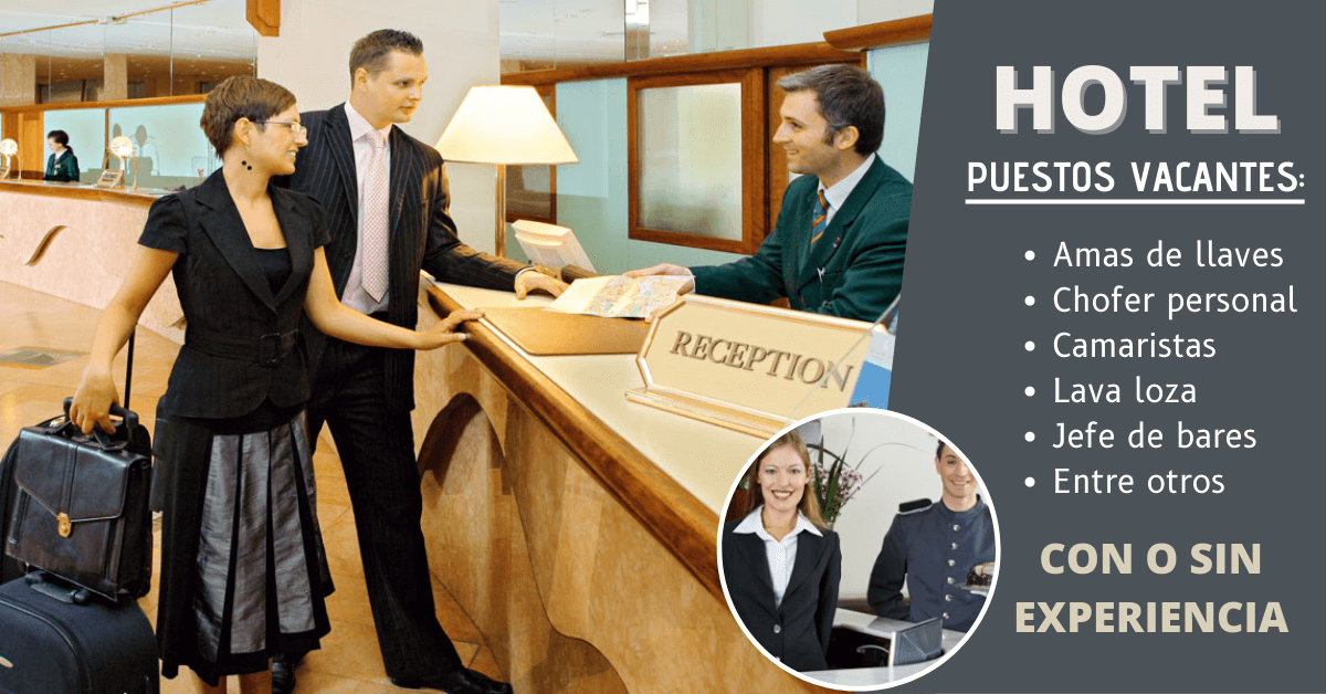 Únete a nuestro equipo de trabajo - hotelería